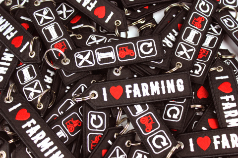 Brelok haftowany I LOVE FARMING Brelok haftowany I LOVE FARMING