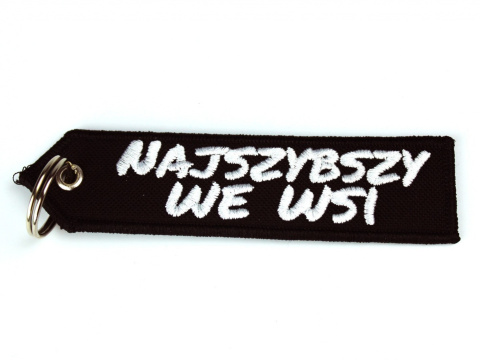 Brelok haftowany NAJSZYBSZY WE WSI Brelok haftowany NAJSZYBSZY WE WSI
